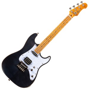 Flight Pathfinder Tenor Solid Body Electric Ukulele - Transparent Black